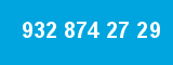 932 874 27 29 932 874 27 29